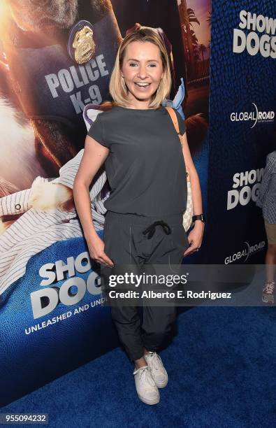 Actress Beverly Mitchell attends the premiere of Global Road Entertainment's "Show Dogs" at The TCL Chinese 6 Theatres on May 5, 2018 in Hollywood,...