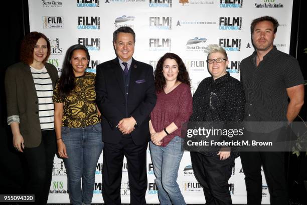 NewFilmmakers Los Angeles Programming Director Bojana Sandic, Outfest Director of Programming Lucy Mukerjee, Moderator George Pennacchio, Filmmaker...