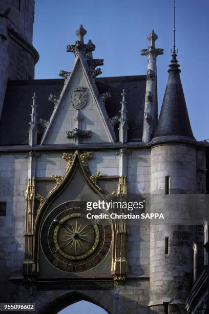 La tour de l'Horloge d'Auxerre, dans l'Yonne, France.