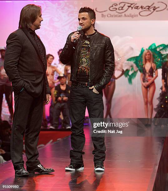 Singer Peter Andre attends the opening of the new Ed Hardy store at Westfield on December 1, 2009 in London, England.