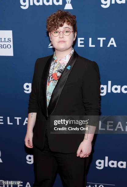 Ellie Desautels attends the 29th Annual GLAAD Media Awards at The Hilton Midtown on May 5, 2018 in New York City.