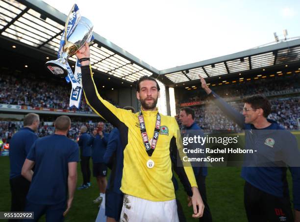 Blackburn Rovers' Charlie Mulgrew during the Sky Bet League One match between Blackburn Rovers and Oxford United at Ewood Park on May 5, 2018 in...