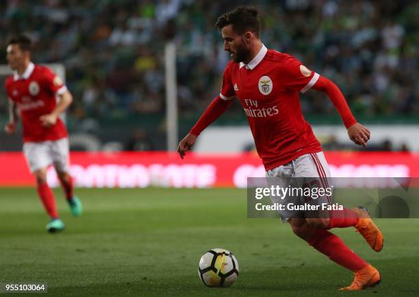 Benfica forward Rafa Silva from Portugal in action during the Primeira Liga match between Sporting CP and SL Benfica at Estadio Jose Alvalade on May...