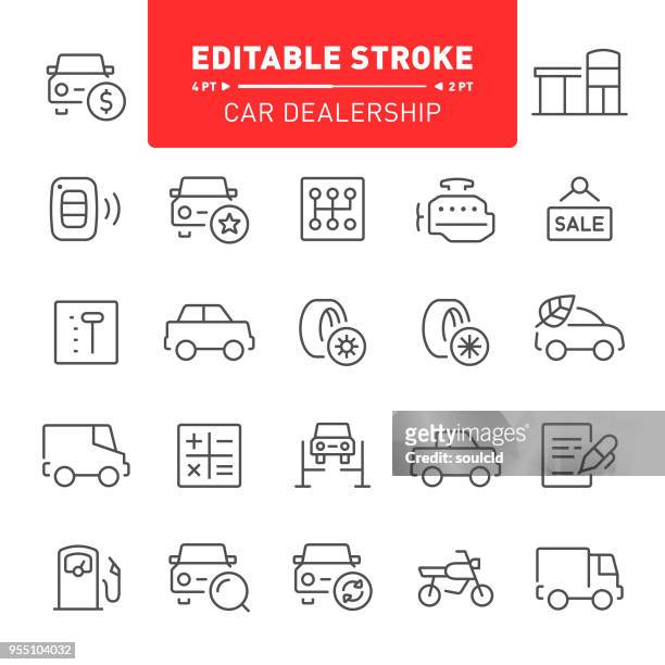 autohandlung symbole - autohändler stock-grafiken, -clipart, -cartoons und -symbole