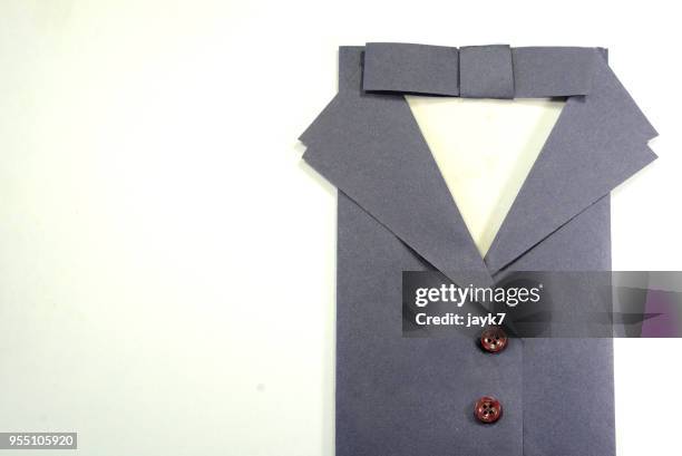 origami suit tuxedo - jayk7 origami stock pictures, royalty-free photos & images