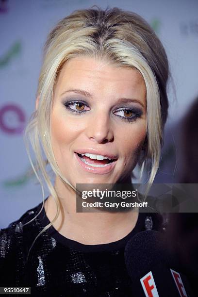 Actress/singer Jessica Simpson attends the 16th Annual QVC Presents FFANY Shoes On Sale event at Frederick P. Rose Hall, Jazz at Lincoln Center on...