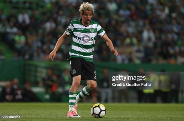 Sporting CP defender Fabio Coentrao from Portugal in action during the Primeira Liga match between Sporting CP and SL Benfica at Estadio Jose...