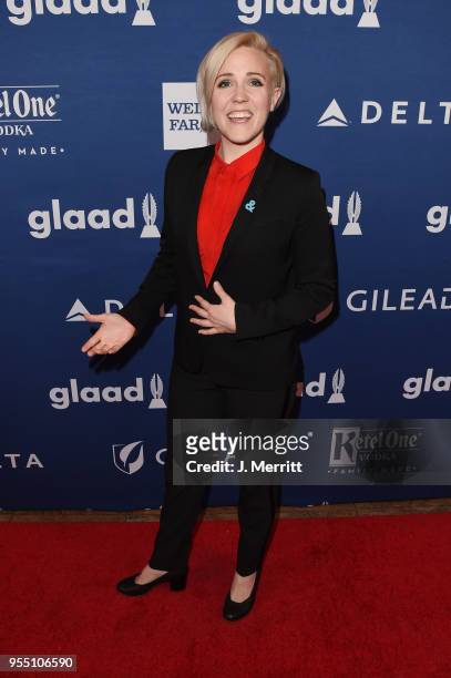Board Member Hannah Hart attends the 29th Annual GLAAD Media Awards at The Hilton Midtown on May 5, 2018 in New York City.