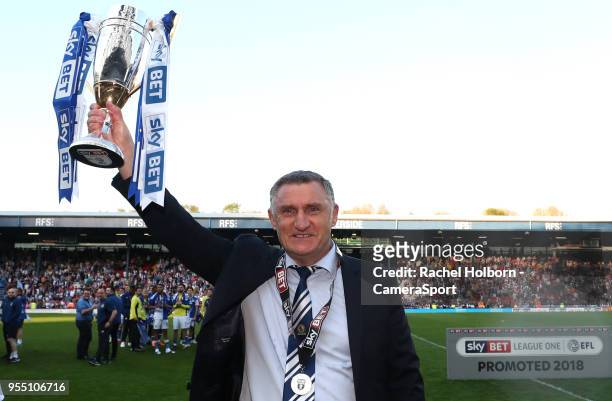 Blackburn Rovers' Manager Tony Mowbray during the Sky Bet League One match between Blackburn Rovers and Oxford United at Ewood Park on May 5, 2018 in...