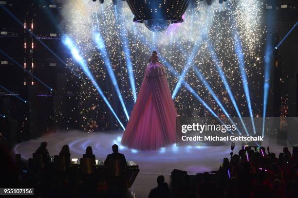 Marie Wegener, winner of the finals of the tv competition 'Deutschland sucht den Superstar' at Coloneum on May 5, 2018 in Cologne, Germany.