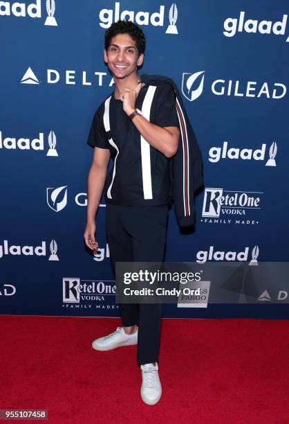 Angel Bismark Curiel attends the 29th Annual GLAAD Media Awards at The Hilton Midtown on May 5, 2018 in New York City.