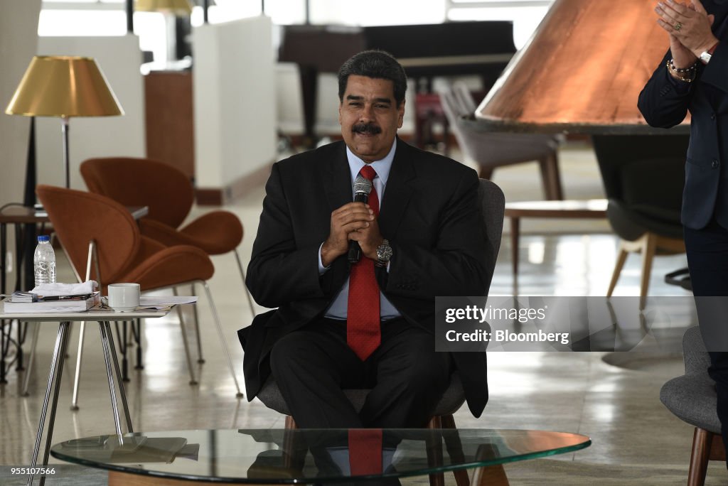 President Nicolas Maduro Attends The Reopening Of The Luxury Humboldt Hotel