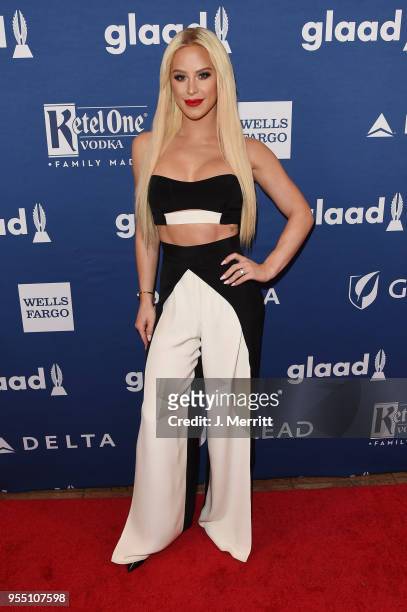 Gigi Gorgeous attends the 29th Annual GLAAD Media Awards at The Hilton Midtown on May 5, 2018 in New York City.