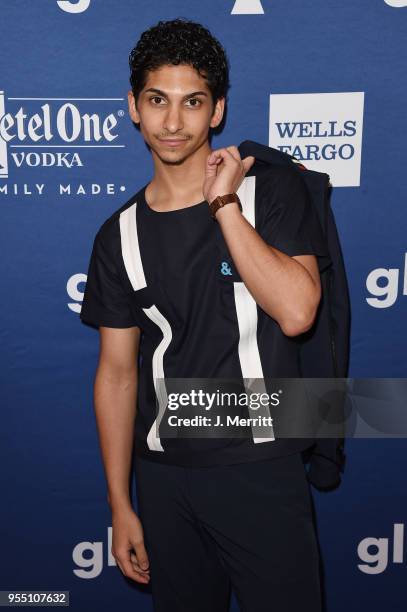 Angel Bismark Curiel attends the 29th Annual GLAAD Media Awards at The Hilton Midtown on May 5, 2018 in New York City.