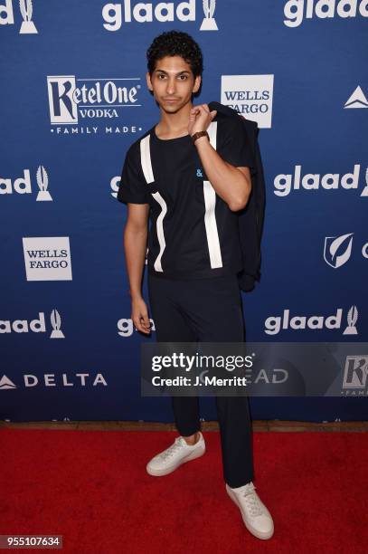 Angel Bismark Curiel attends the 29th Annual GLAAD Media Awards at The Hilton Midtown on May 5, 2018 in New York City.