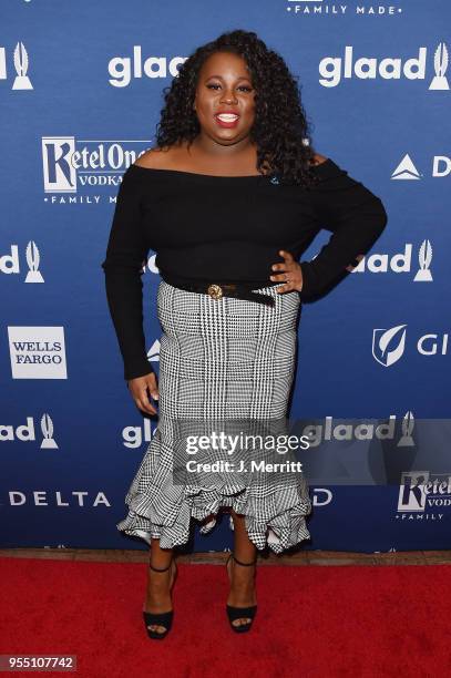Alex Newell attends the 29th Annual GLAAD Media Awards at The Hilton Midtown on May 5, 2018 in New York City.