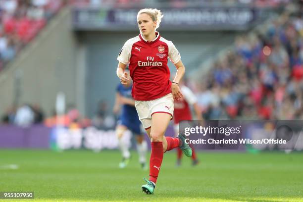 Vivianne Miedema of Arsenal during the SSE Women's FA Cup Final between Arsenal Women and Chelsea Ladies at Wembley Stadium on May 5, 2018 in London,...