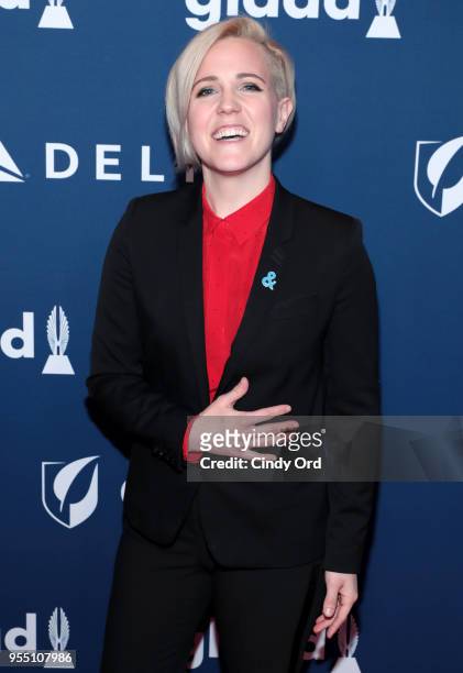 Board Member Hannah Hart attends the 29th Annual GLAAD Media Awards at The Hilton Midtown on May 5, 2018 in New York City.