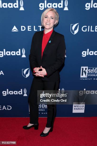 Board Member Hannah Hart attends the 29th Annual GLAAD Media Awards at The Hilton Midtown on May 5, 2018 in New York City.