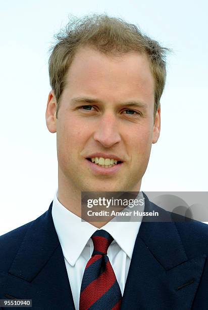 Prince William visits the National Memorial Arboretum to launch the NMA Future Foundations Appeal on April 24, 2009 in Burton-upon-Trent, England.