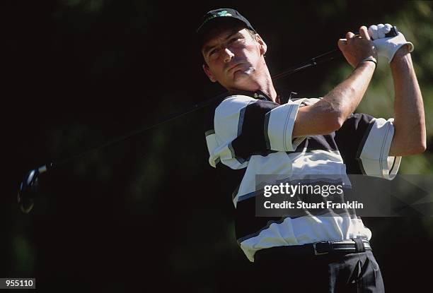 Mark Mouland of Wales plays a shot during the Open De Argentina at The Jockey Club, Buenos Aires, Argentina. \ Mandatory Credit: Stuart Franklin...