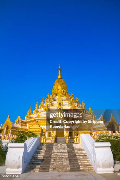 swe taw myat temple in yangon, myanmar. - copyright by siripong kaewla iad stock pictures, royalty-free photos & images