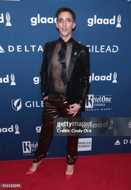 Marti Gould Cummings attends the 29th Annual GLAAD Media Awards at The Hilton Midtown on May 5, 2018 in New York City.