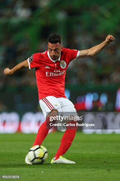 Benfica midfielder Andreas Samaris from Greece during the Portuguese Primeira Liga match between Sporting CP and SL Benfica at Estadio Jose Alvalade...