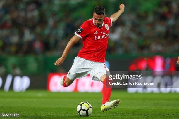 Benfica midfielder Andreas Samaris from Greece during the Portuguese Primeira Liga match between Sporting CP and SL Benfica at Estadio Jose Alvalade...