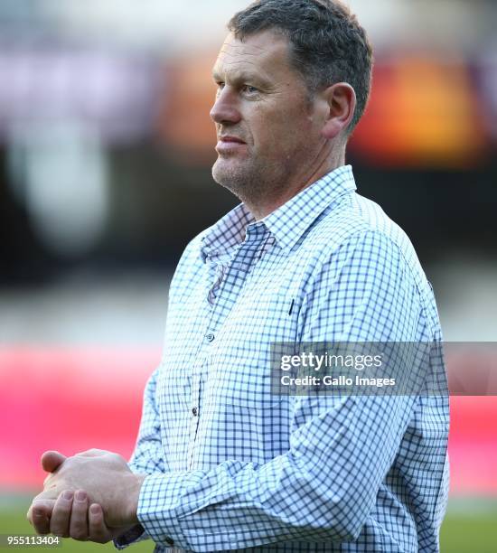 Glenn Delaney of the Pulse Energy Highlanders during the Super Rugby match between Cell C Sharks and Highlanders at Jonsson Kings Park Stadium on May...