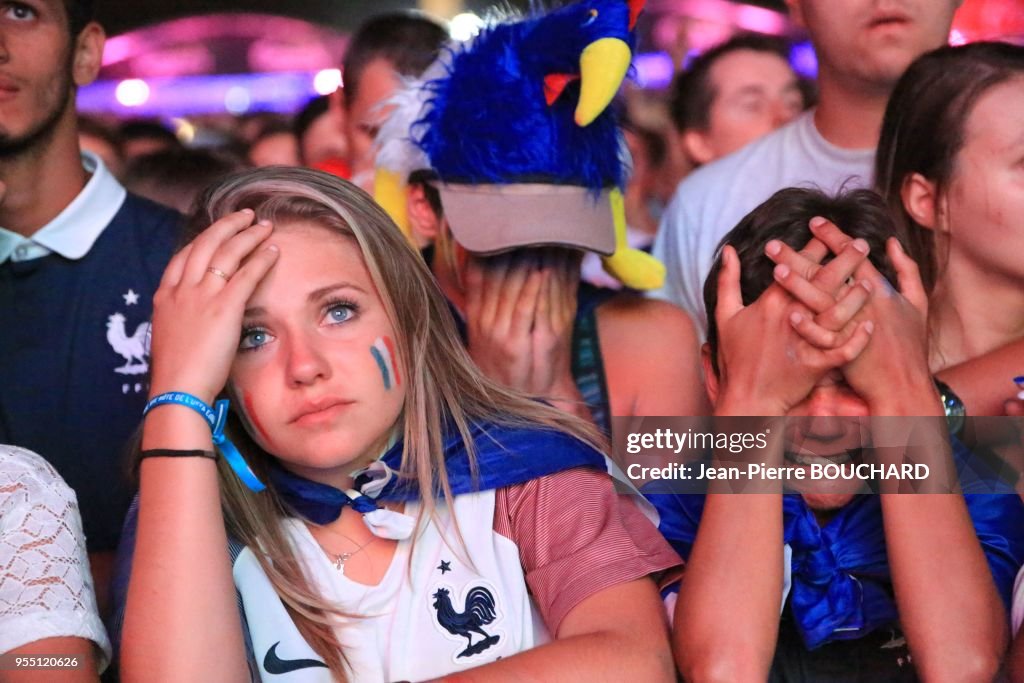 Supporters de l?e?quipe de France de Football pendant l?Euro 2016