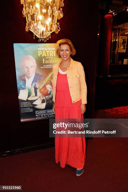 Actress Corinne Touzet attends "Patrick et ses Fantomes" Theater Play at Casino de Paris on May 5, 2018 in Paris, France.