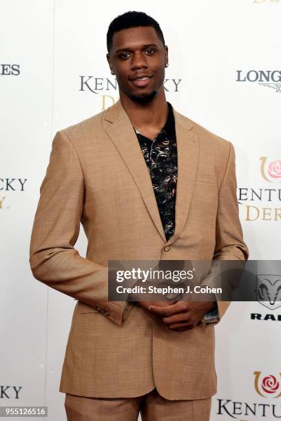 Professional basketball player for the Santa Cruz Warriors Terrence Jones attends The 144th Annual Kentucky Derby at Churchill Downs on May 5, 2018...