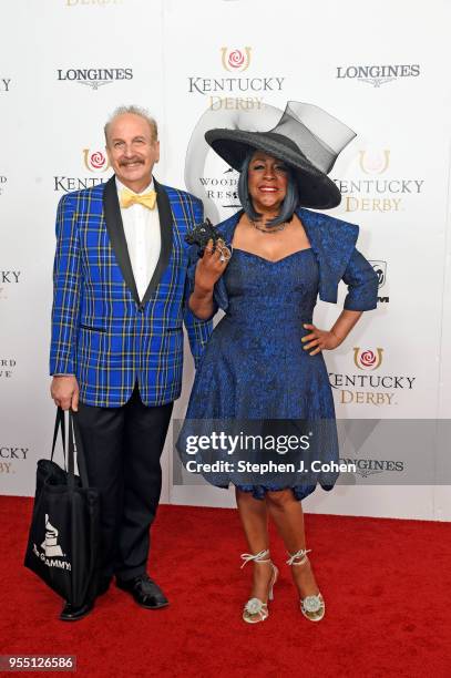 Mark Bego and Mary Wilson attends The 144th Annual Kentucky Derby at Churchill Downs on May 5, 2018 in Louisville, Kentucky.