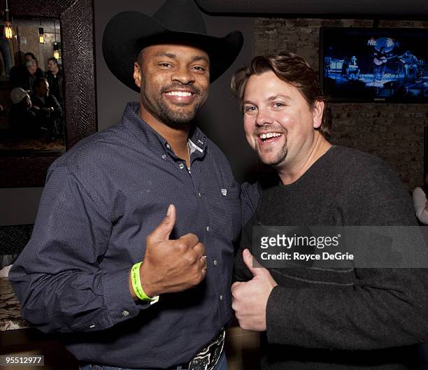 Cowboy Troy and Storme Warren attend the grand re-opening celebration at the Hard Rock Cafe Nashville on December 30, 2009 in Nashville, Tennessee.