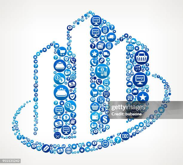 cityscape buildings shopping and e-commerce background pattern - barcode pattern stock illustrations