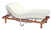 Articulated bed with white background