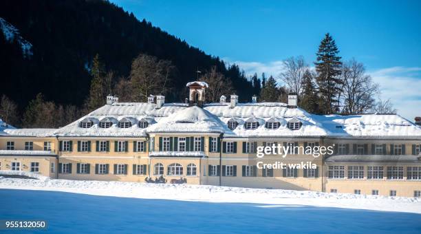 former hans seidel foundation in wildbad kreuth - tegernsee imagens e fotografias de stock