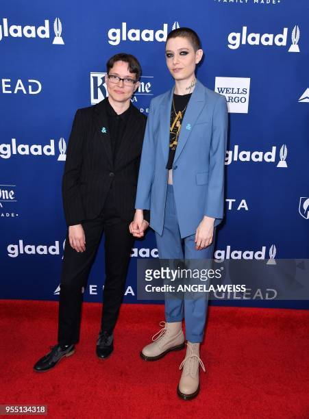 Asia Kate Dillon attends the 29th Annual GLAAD Media Awards at The New York Hilton Midtown on May 5, 2018 in New York City.
