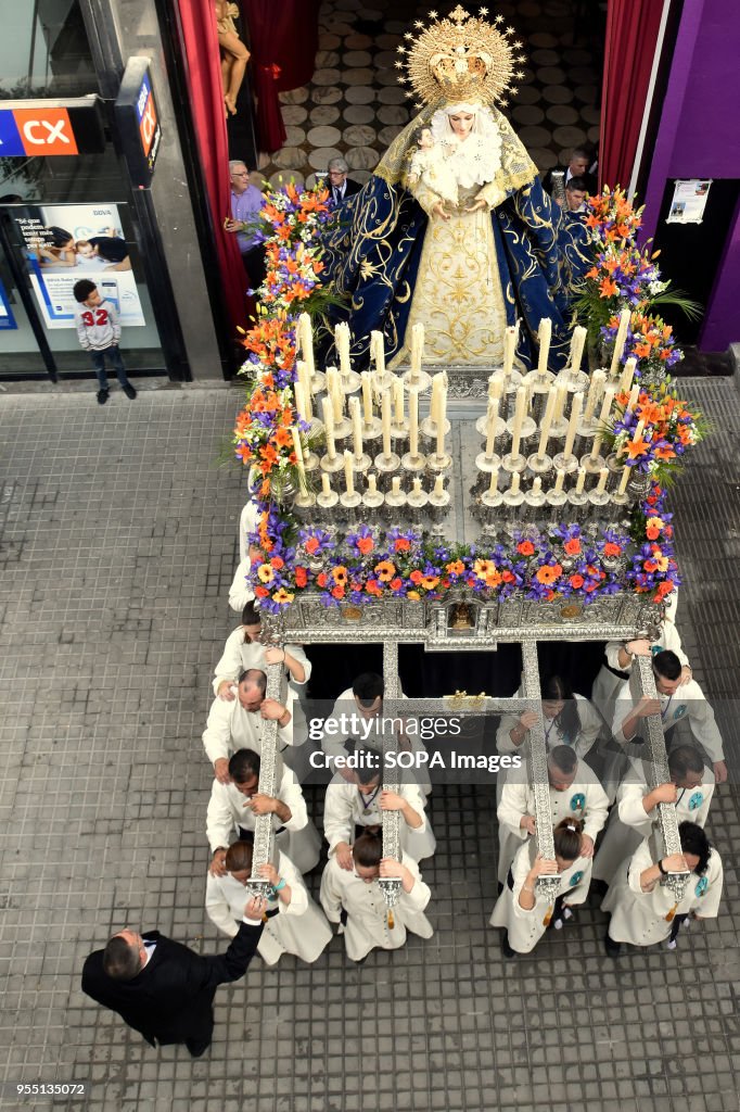 A group of brothers of the 15 + 1 Brotherhood seen carrying...