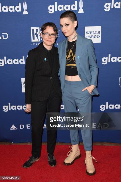 Asia Kate Dillon attends the 29th Annual GLAAD Media Awards at The Hilton Midtown on May 5, 2018 in New York City.
