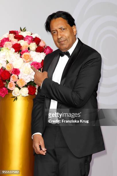 Cherno Jobatey attends the Rosenball charity event at Hotel Intercontinental on May 5, 2018 in Berlin, Germany.