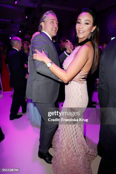 Verona Pooth and Franjo Pooth during the Rosenball charity event at Hotel Intercontinental on May 5, 2018 in Berlin, Germany.