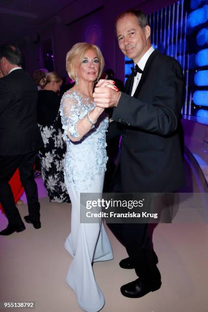Liz Mohn and Christoph Mohn during the Rosenball charity event at Hotel Intercontinental on May 5, 2018 in Berlin, Germany.