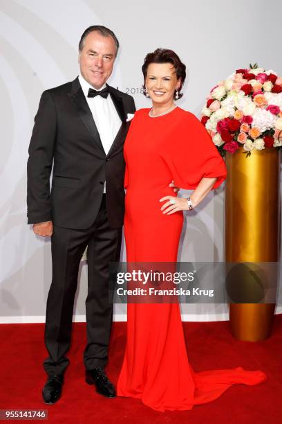 Clemens Toennies and Margit Toennies during the Rosenball charity event at Hotel Intercontinental on May 5, 2018 in Berlin, Germany.