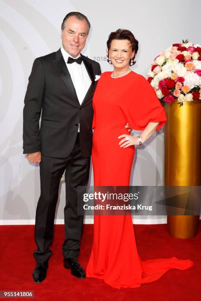 Clemens Toennies and Margit Toennies during the Rosenball charity event at Hotel Intercontinental on May 5, 2018 in Berlin, Germany.
