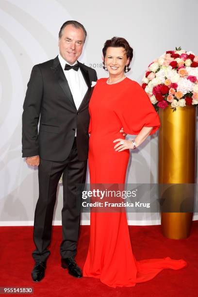 Clemens Toennies and Margit Toennies during the Rosenball charity event at Hotel Intercontinental on May 5, 2018 in Berlin, Germany.