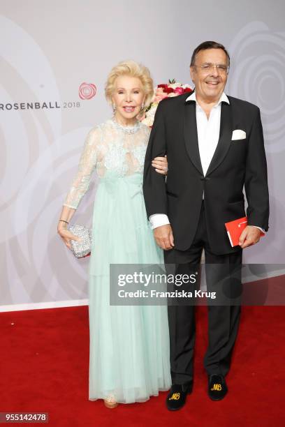 Ute Ohoven and Mario Ohoven during the Rosenball charity event at Hotel Intercontinental on May 5, 2018 in Berlin, Germany.