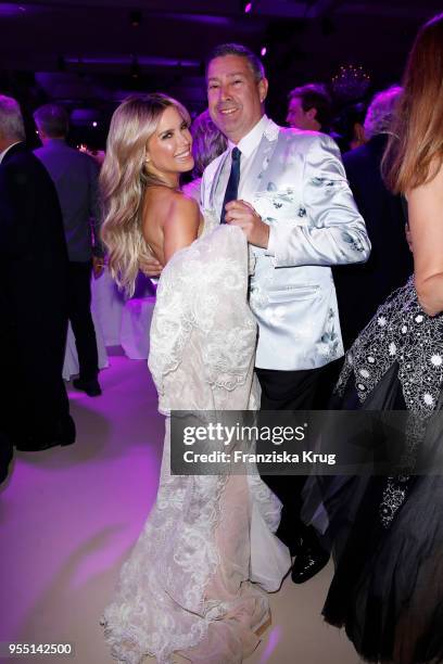 Sylvie Meis and Joachim Llambi during the Rosenball charity event at Hotel Intercontinental on May 5, 2018 in Berlin, Germany.