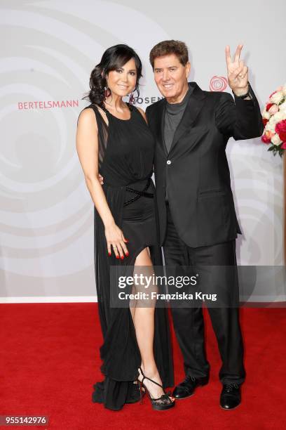 Jack White and Rafaella Nussbaum attend the Rosenball charity event at Hotel Intercontinental on May 5, 2018 in Berlin, Germany.